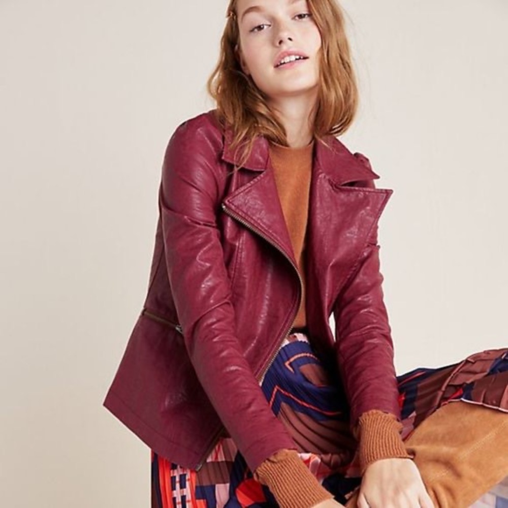 Anthropologie Petula Puff-sleeve | Moto Jacket